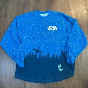 Disney Parks Unisex Star Wars Spirit Jersey Endor Ewok Jedi Blue Size Medium